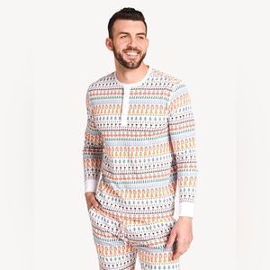 Roller Rabbit Bands Weave / Thanksgiving Print Pajamas Size XL